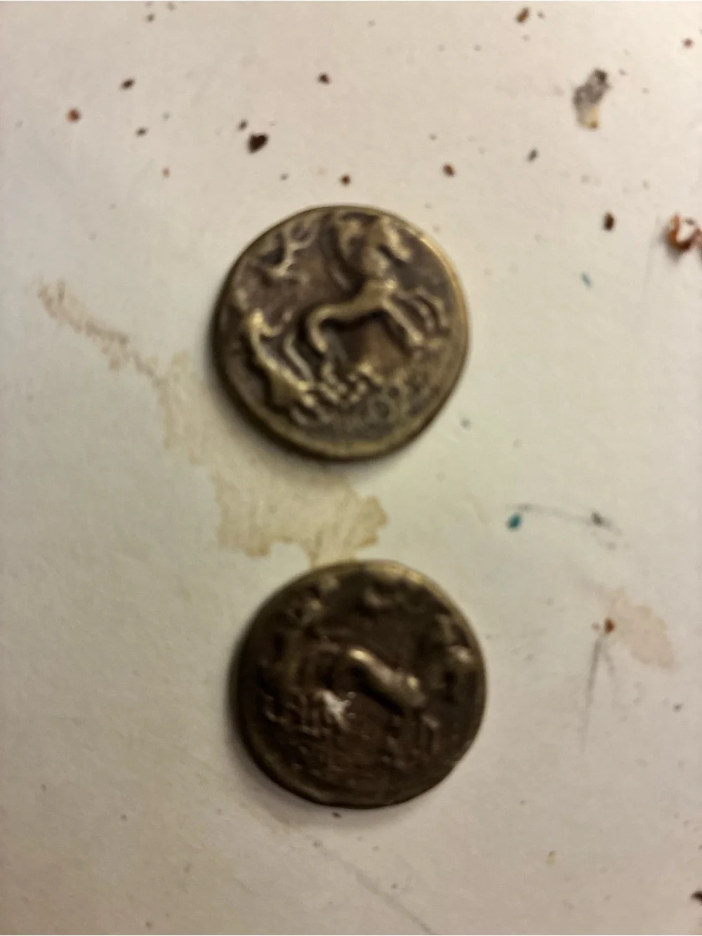 Two coins from Ancient Rome